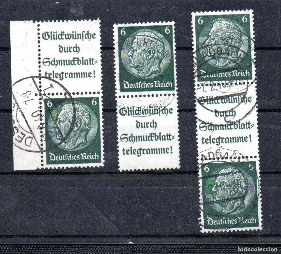 Stamps: ALEMANIA TERCER REICH. 1939. SE-TENANT. S 183, 185, 186. HINDENBURG