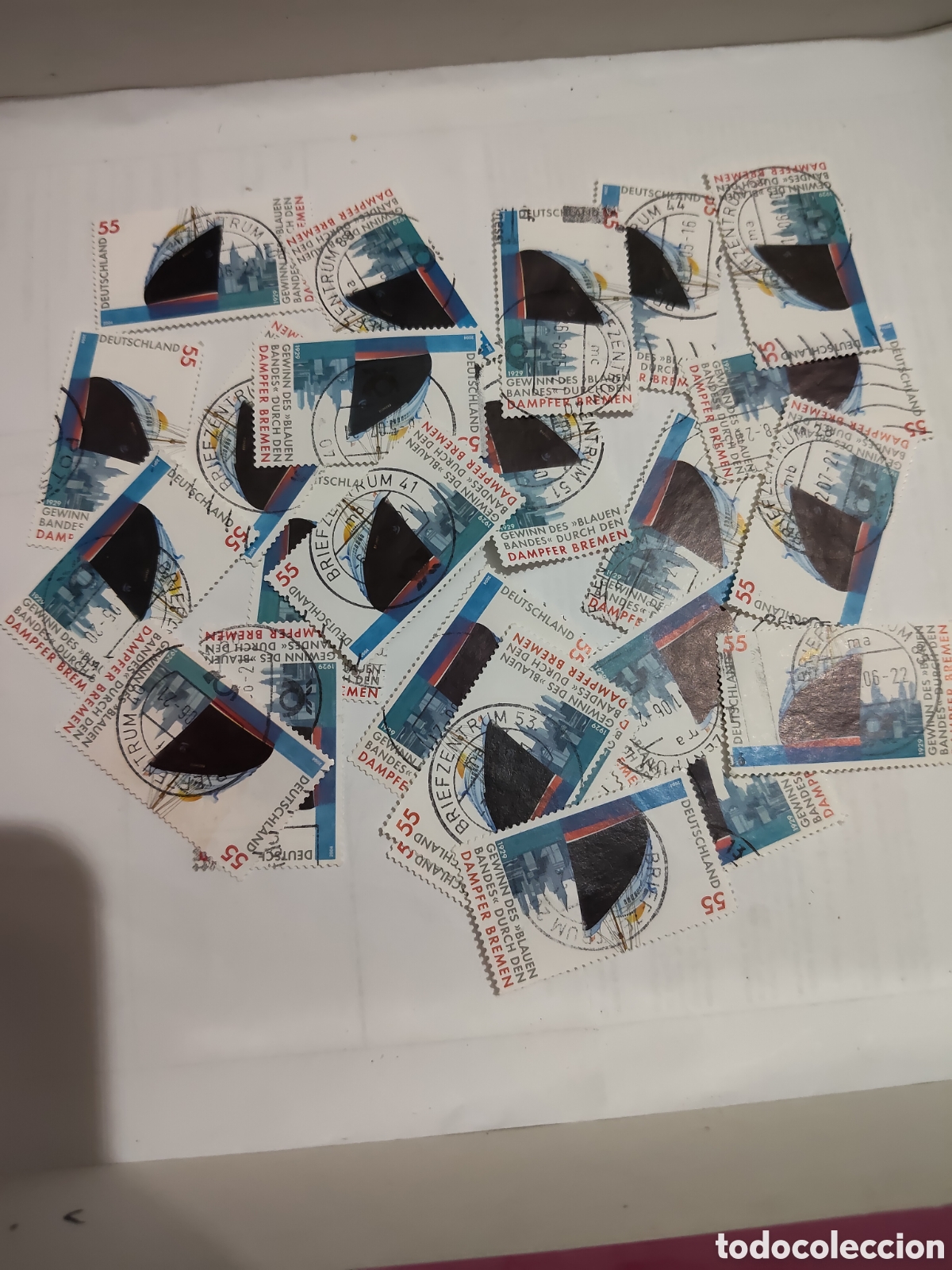 Briefmarken: 23 Sellos de Alemania Federal 75 aniversario de la obtenci&oacute;n de la banda azul por el transatl&aacute;ntico
