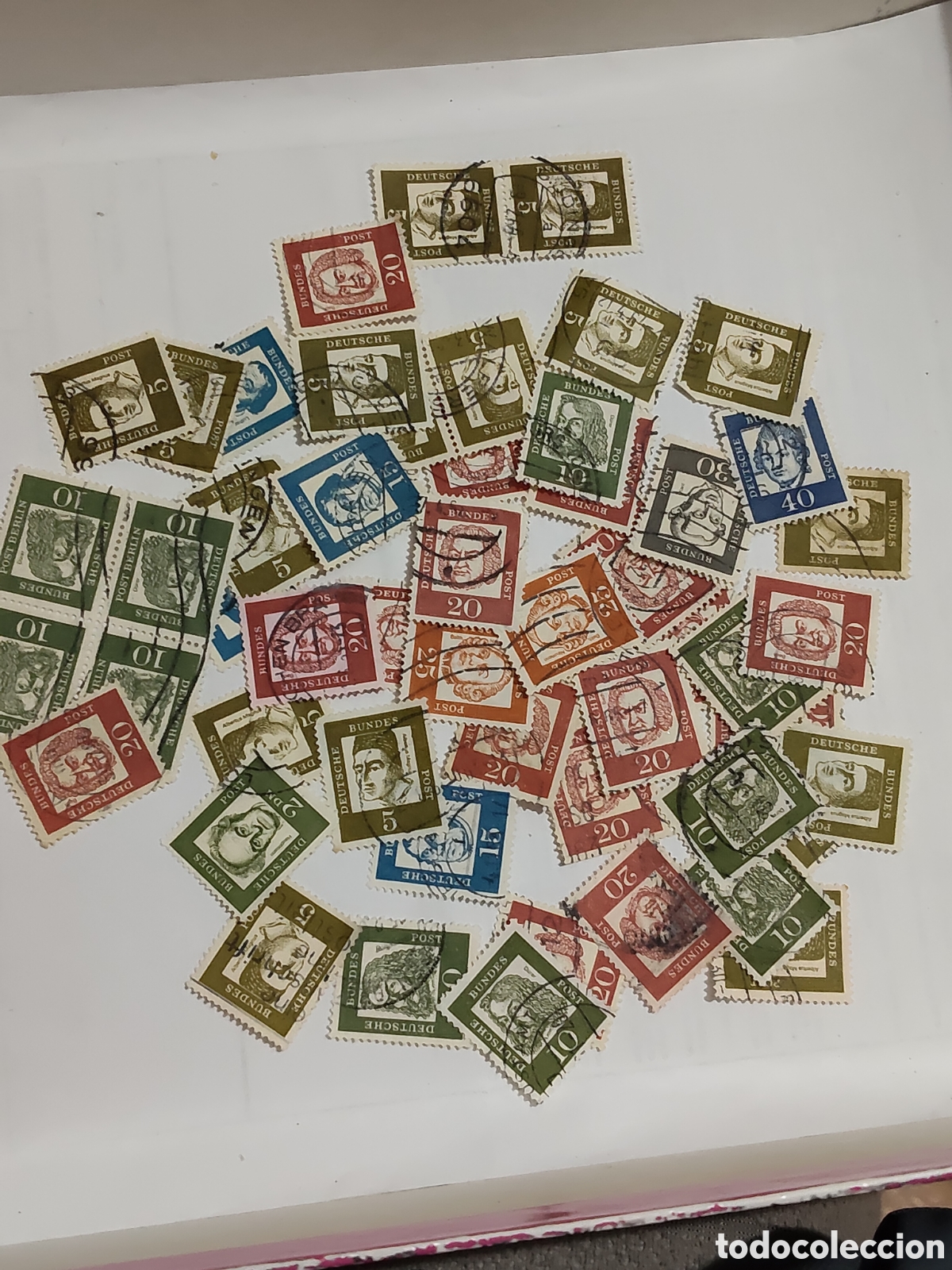 Sellos: 50 sellos variados de Alemania Federal alemanes celebres 1961
