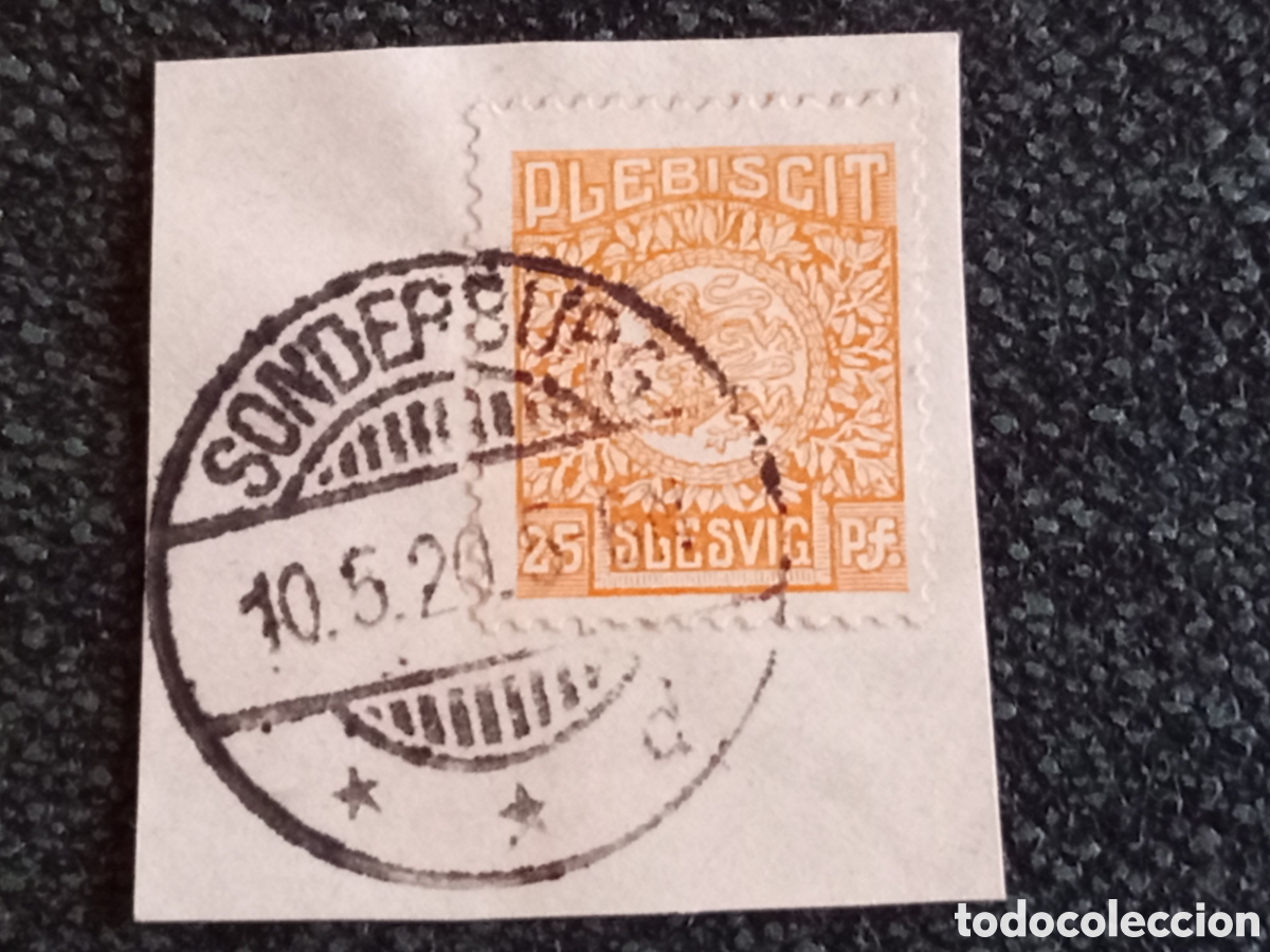 Sellos: Sello Plebiscito Schleswig 1920 - 25 Pf Naranja Usado - Michel 7 Sonderburg