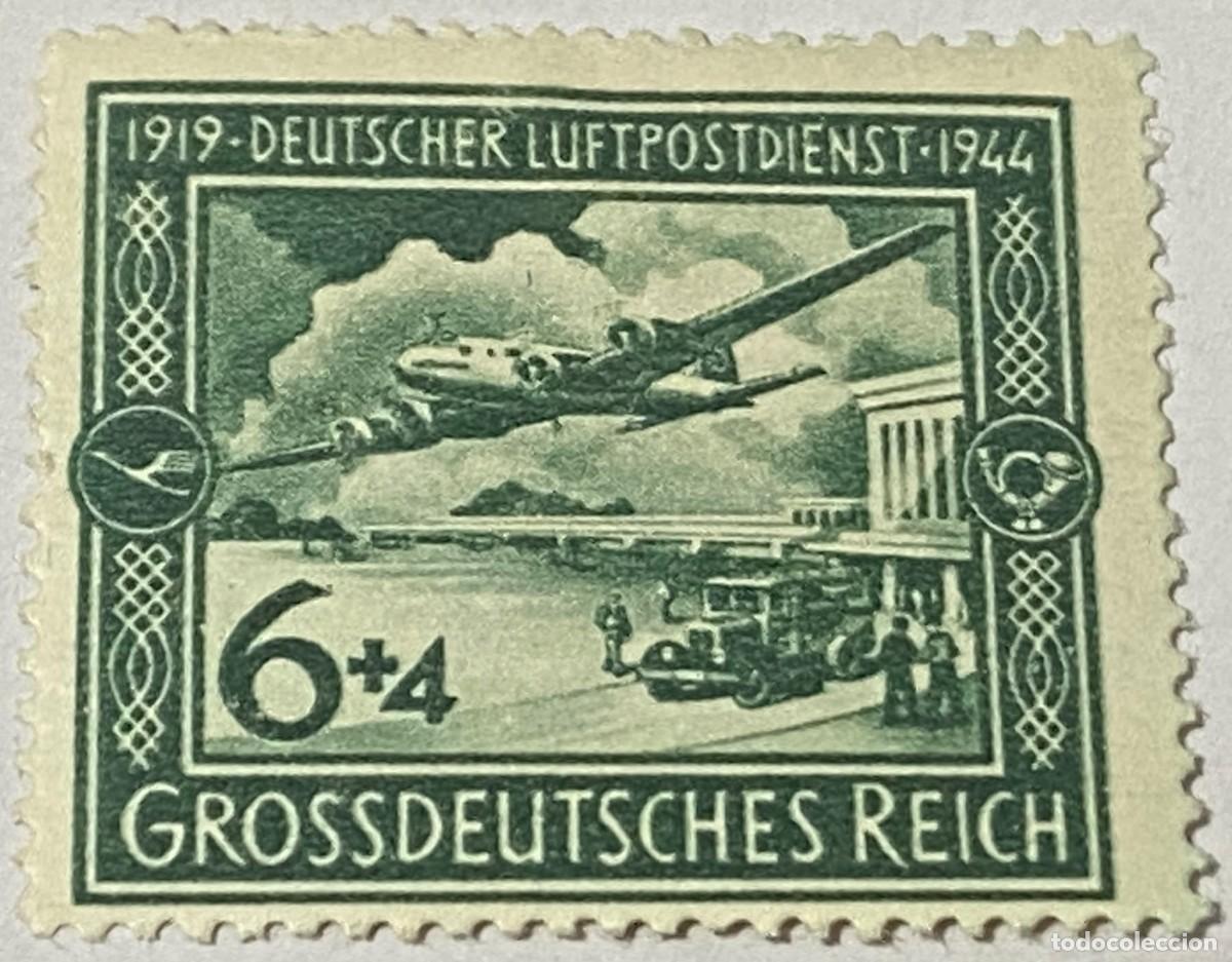 Sellos: Sello Alemania. 1944. Luftpostdienst. III Reich. 2&ordf; Guerra Mundial. SC. Sin Circular. Original