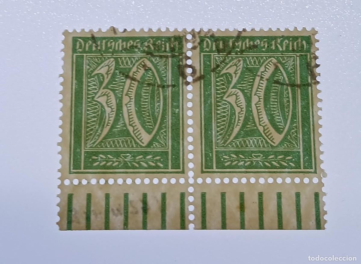 Sellos: Alemania 1921 M162 borde inferior