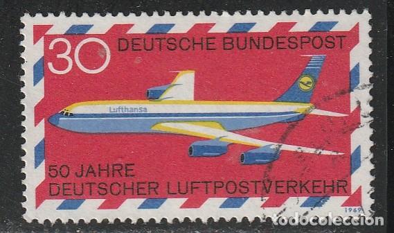Sellos: ALEMANIA FEDERAL // YVERT 2 AEREO // 1969 ... USADO