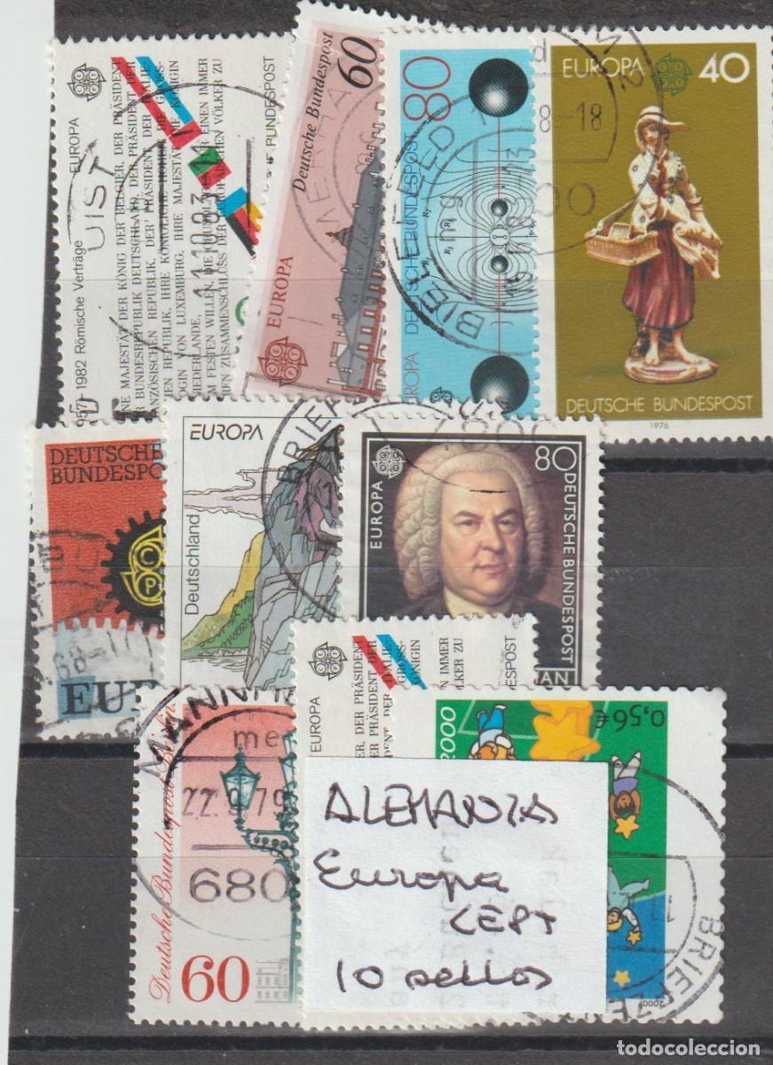 Sellos: 10 SELLOS ALEMANIA EUROPA CEPT