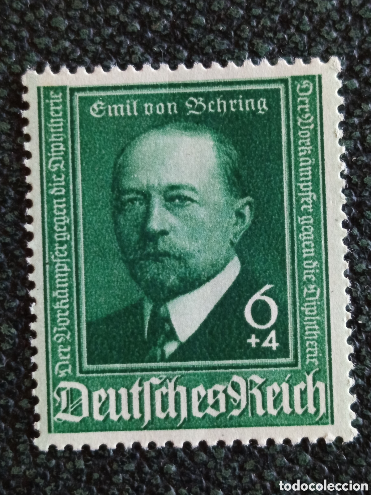 Sellos: Sello Alemania Deutsches Reich 1940 Emil von Behring 6+4 Michel 760 MH