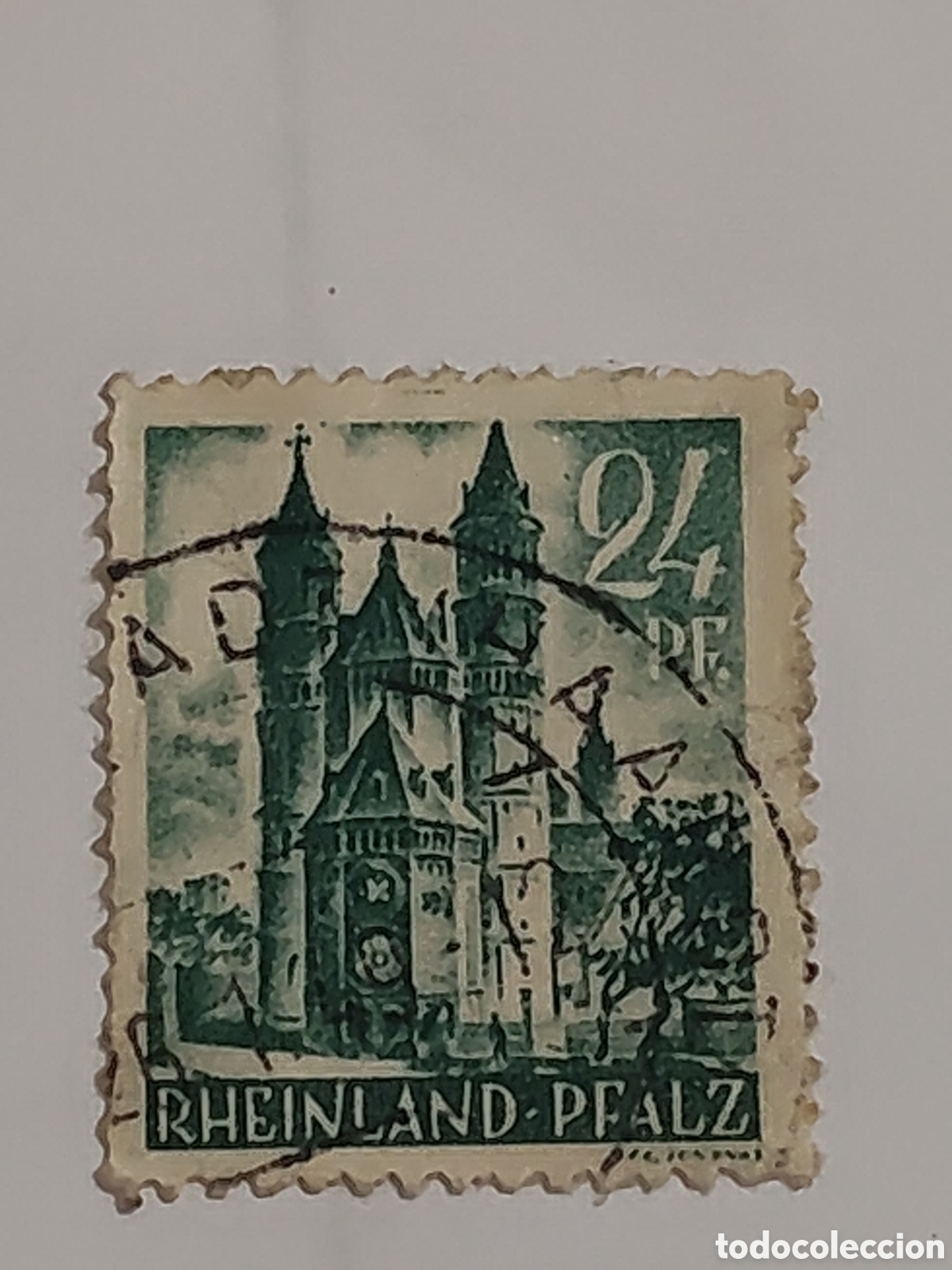 Sellos: Sello Renania Palatinado Zona de ocupaci&oacute;n francesa 1947