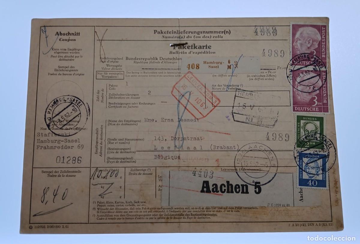 Sellos: Paketkarte alemania federal