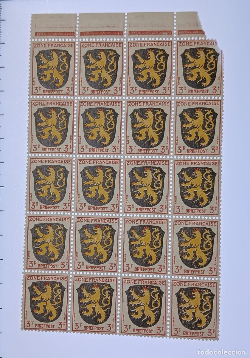 Sellos: Zona de ocupaci&oacute;n Francesa - Foto 1