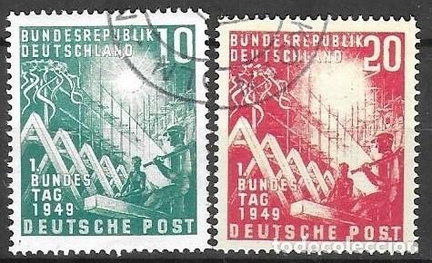 Sellos: SELLOS USADOS DE ALEMANIA 1949, YT 1/ 2