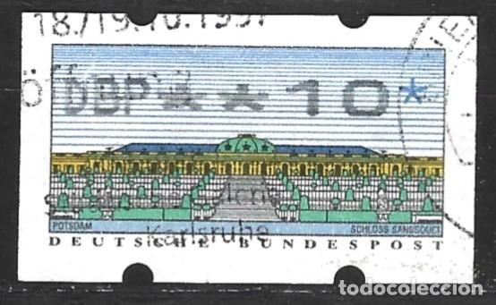 Sellos: ALEMANIA 1991 - SELLO DE M&Aacute;QUINA EXPEDIDORA DE CORREO DEL PALACIO DE BELLEVUE - SELLADO