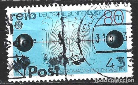 Sellos: ALEMANIA 1983 - EUROPA - DISCOBRIMIENTO DE LAS ONDAS ELECTROMAGN&Eacute;TICAS - SELLADO