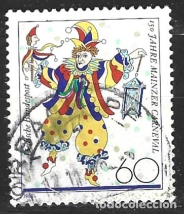 Sellos: ALEMANIA FEDERAL - 1988 - 150 A&Ntilde;OS CARNAVAL DE MAINZ - SELLADO