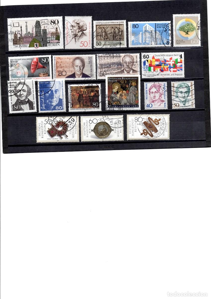 Sellos: Alemania Berlin 1986-87, 18 valores usados