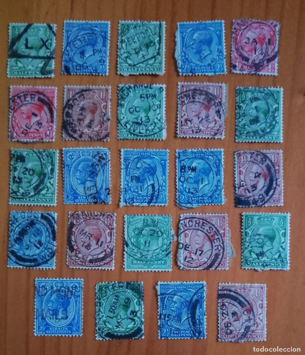 Sellos: ALEMANIA - LOTE CON 24 SELLOS - MONARQUIA, REY JORGE, GEORGE V