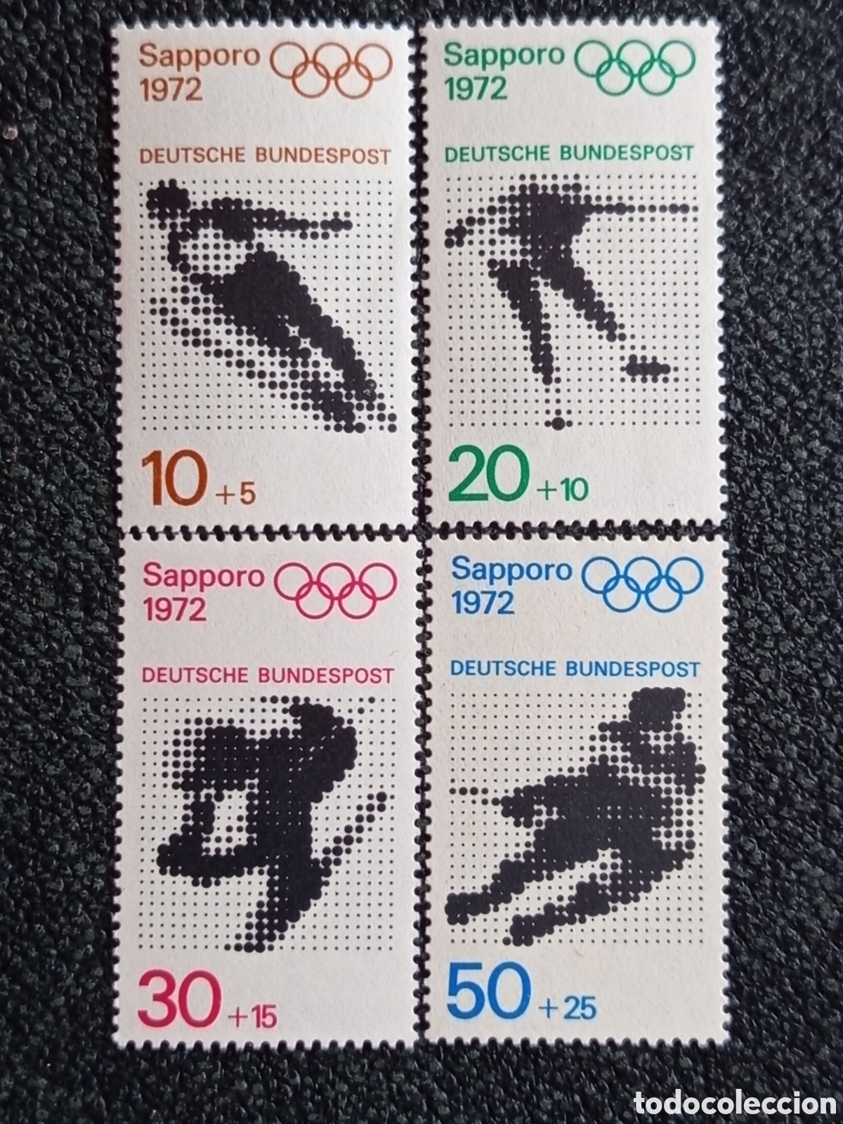 Sellos: Serie Alemania 1971 JJOO Invierno Sapporo 1972 Michel 680-683 Nuevos