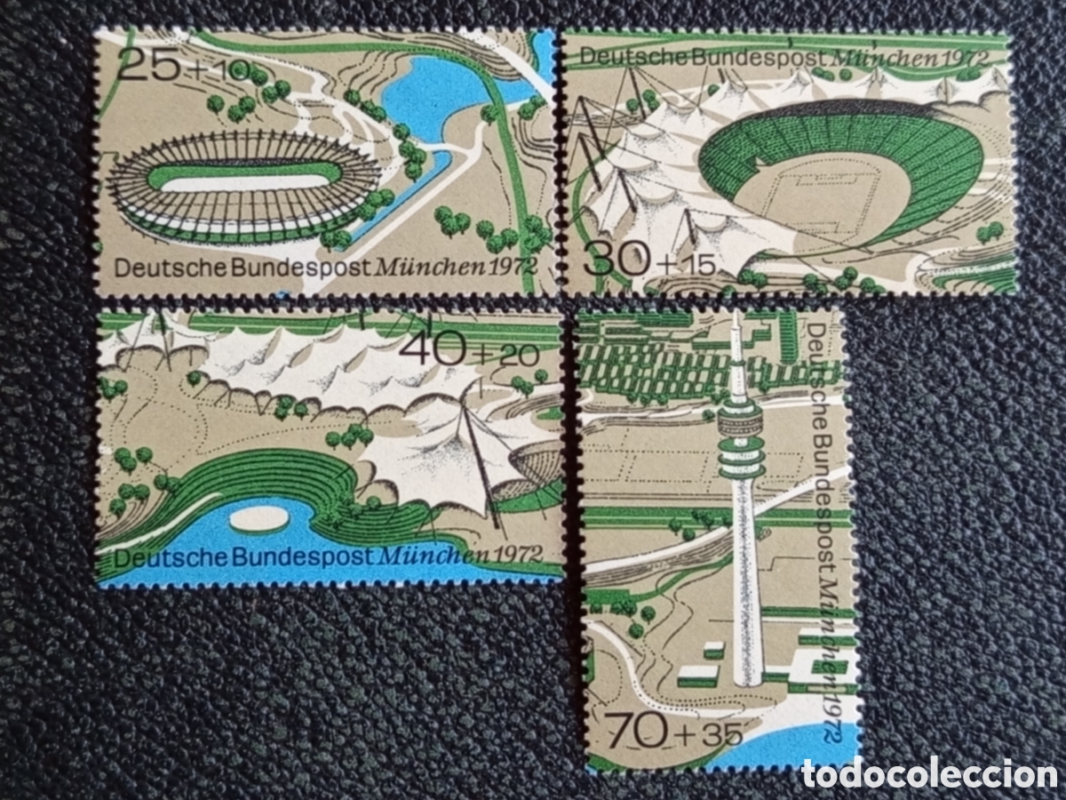 Sellos: Sellos Alemania Federal 1972 Juegos Ol&iacute;mpicos M&uacute;nich Michel 723-726 MNH
