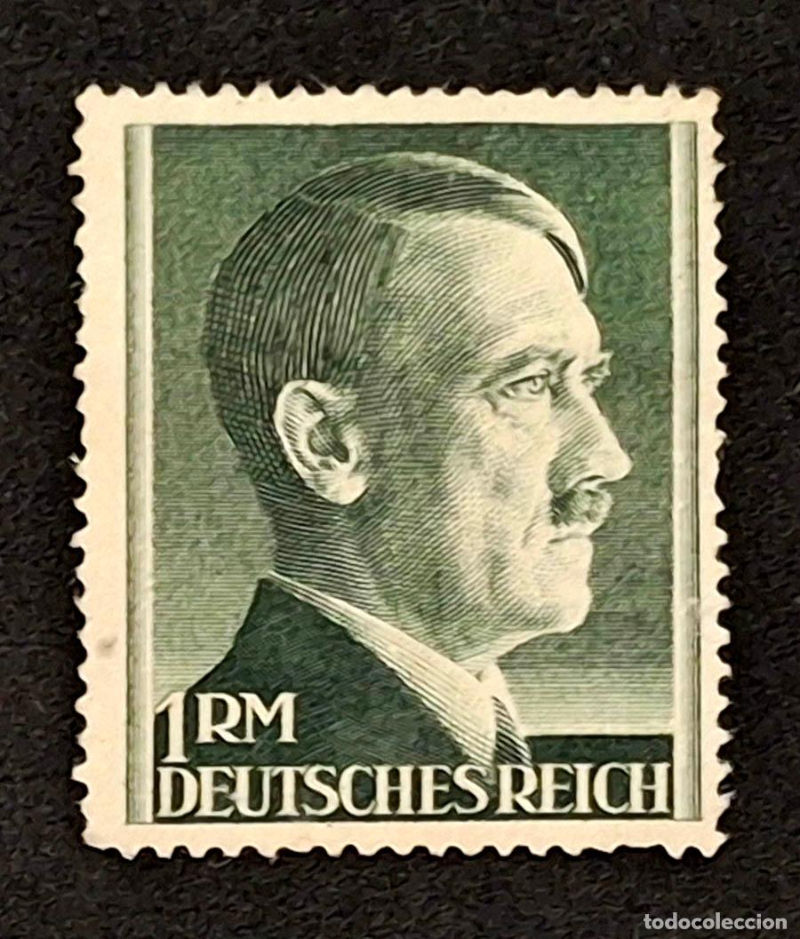 Sellos: 1941-1944 - Alemania - Deutsches Reich - 1 RM - Adolf Hitler