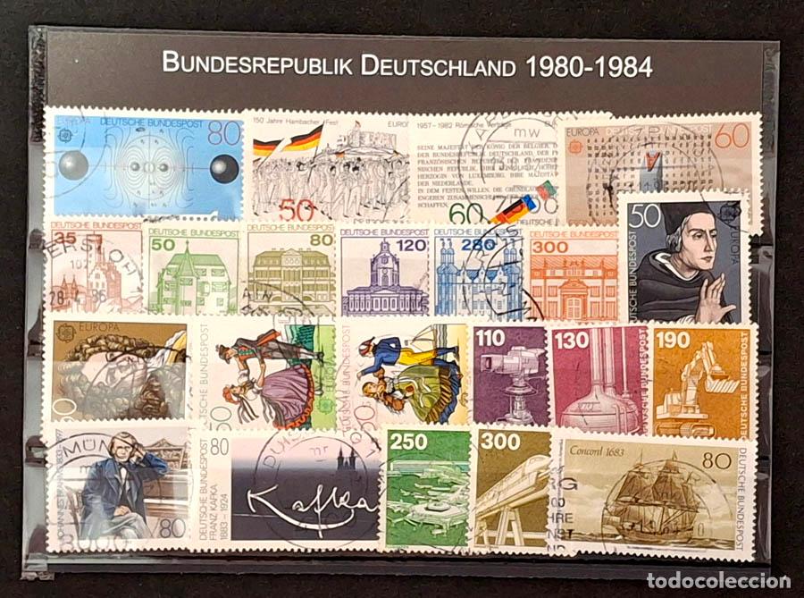 Sellos: 21 sellos de Alemania Occidental - Bundesrepublik Deutschland 1980-1984