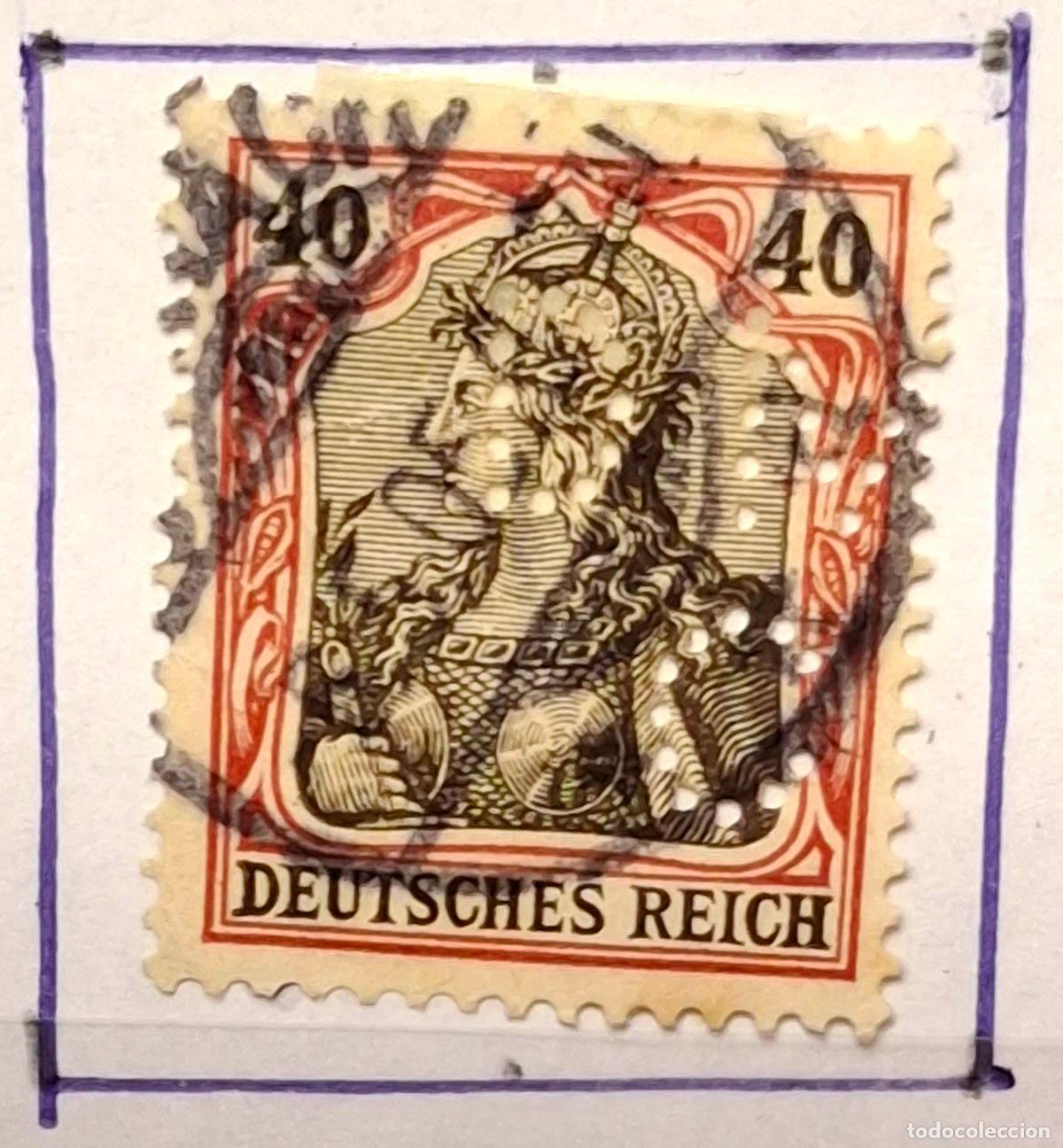 Sellos: 1902, Imperio Alem&ntilde;an 40 Pfennig