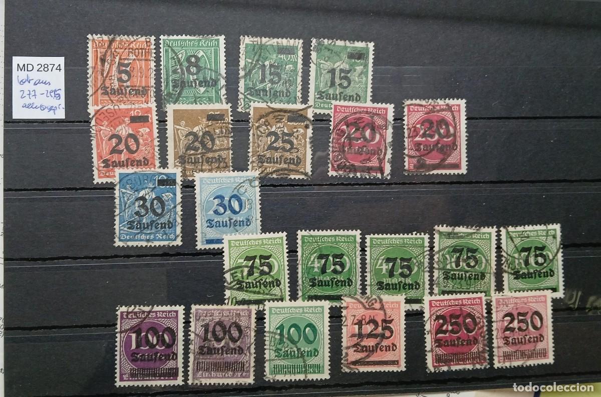 Sellos: Alemania 1923 M277-295 TODAS FIRMADAS