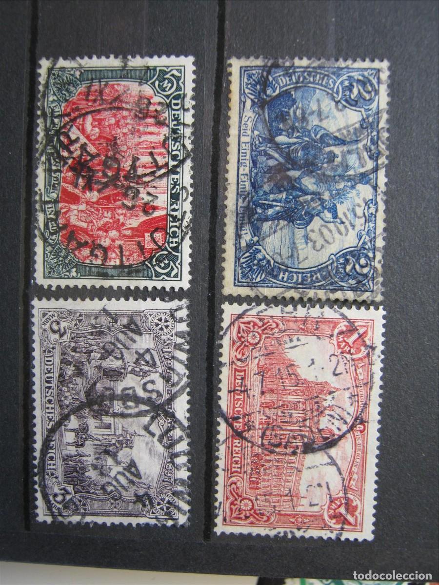 Sellos: ALEMANIA IMPERIO REICH 1905 MICHEL 96 A I/97 A I USADOS PERFECTOS.