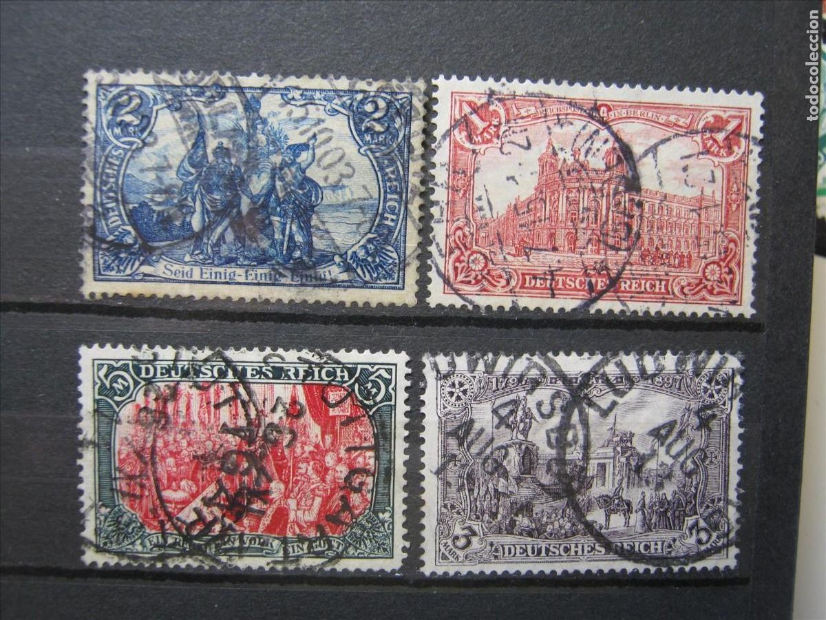Francobolli: ALEMANIA IMPERIO REICH 1905 MICHEL 96 A I/97 A I USADOS PERFECTOS.