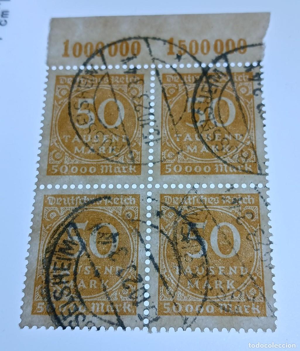 Sellos: Alemania 1923 M275 a P OR bloque muy bien