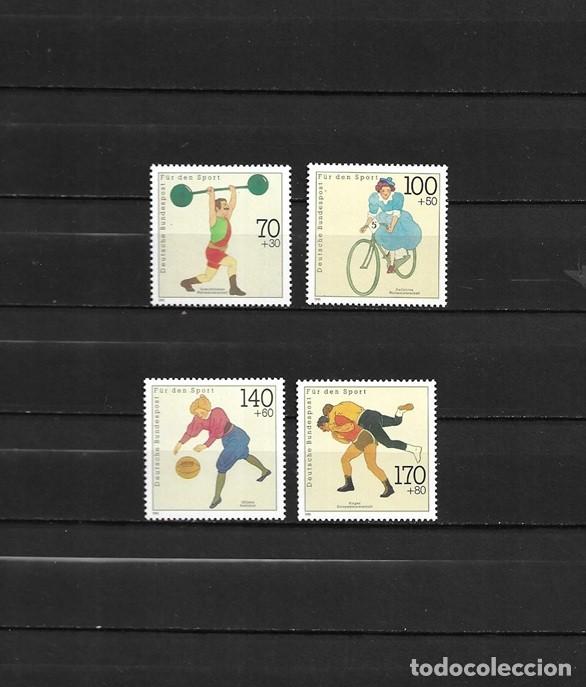 Sellos: Rep&uacute;blica Federal Alemana. Alemania, 1991, Pro deporte. Michel 1499 a 1502, MNH**