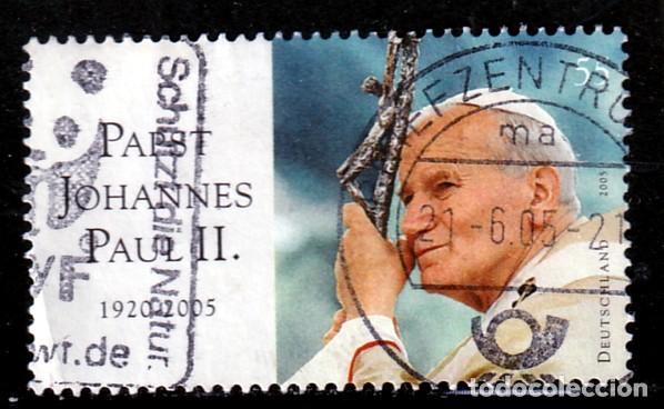 Sellos: ALEMANIA FEDERAL // YVERT 2460 // 2005 ... USADO - PAPA JUAN PABLO II