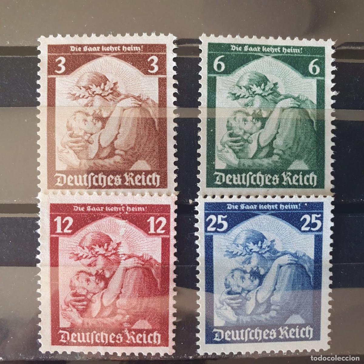 Sellos: ALEMANIA IMPERIO REICH 1935 SERIE YVERT 524 A 527 **