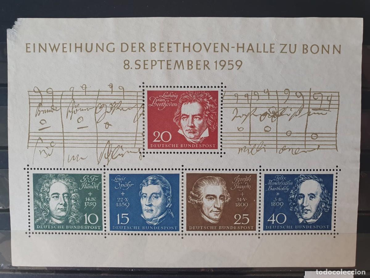 Sellos: ALEMANIA FEDERAL YVERT HB 1 ** A&Ntilde;O 1959 OJO ESQUINA