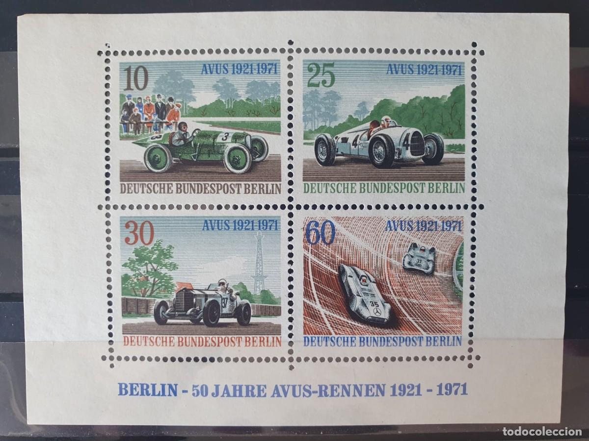 Sellos: ALEMANIA-BERL&Iacute;N 1971 COCHES Yvert HB 3 **