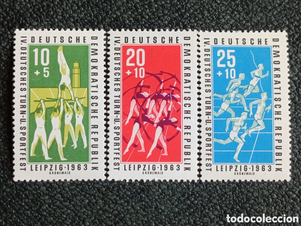 Sellos: Sello Alemania DDR 1963 IV. Deutsches Turn- u. Sportfest Leipzig Michel 964 MNH