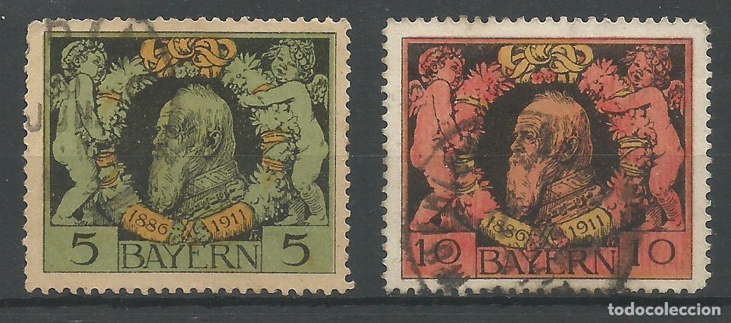 Sellos: BAVIERA - ALEMANIA - SELLOS DE 1911 - BAYERN Mi.-N1. 92/93 A - SELLADOS Y USADOS