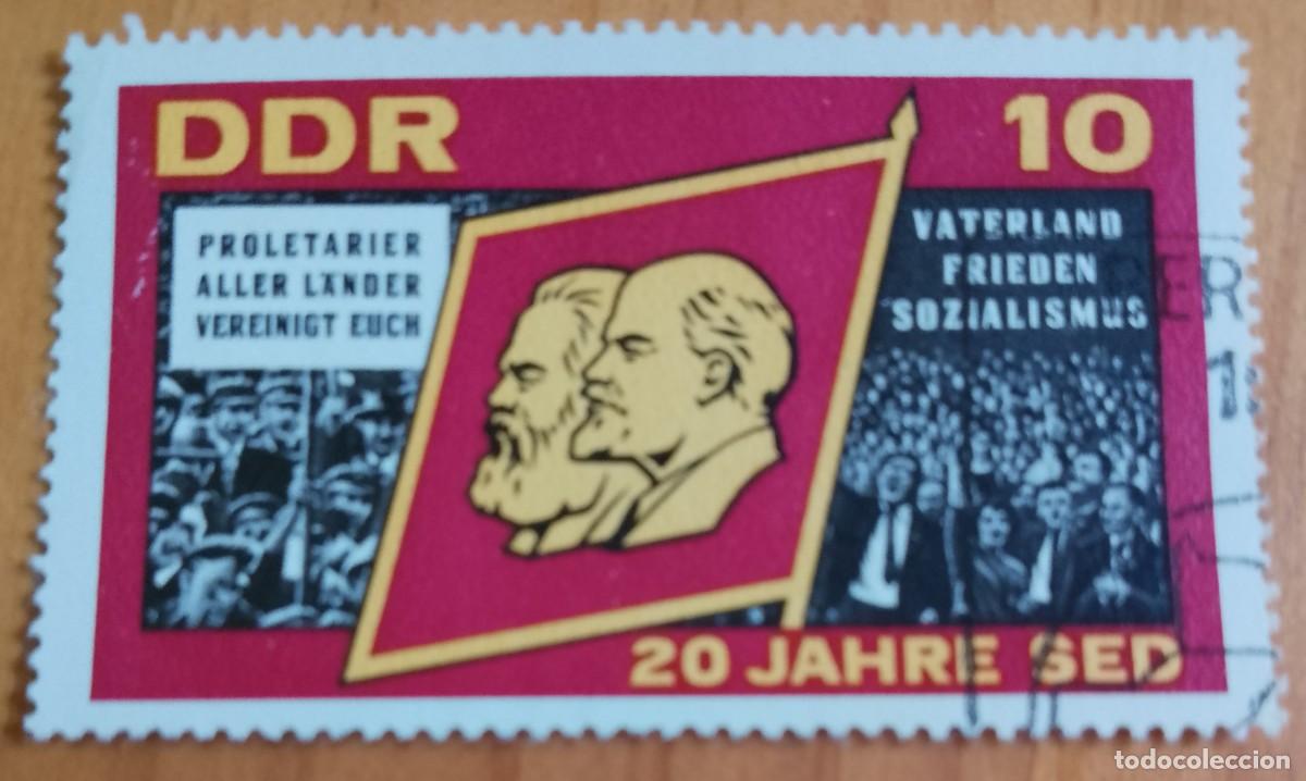 Sellos: ALEMANIA, DDR, RDA - V/F 10 - 20 A&Ntilde;OS DE SED - VER DESCRIPCI&Oacute;N