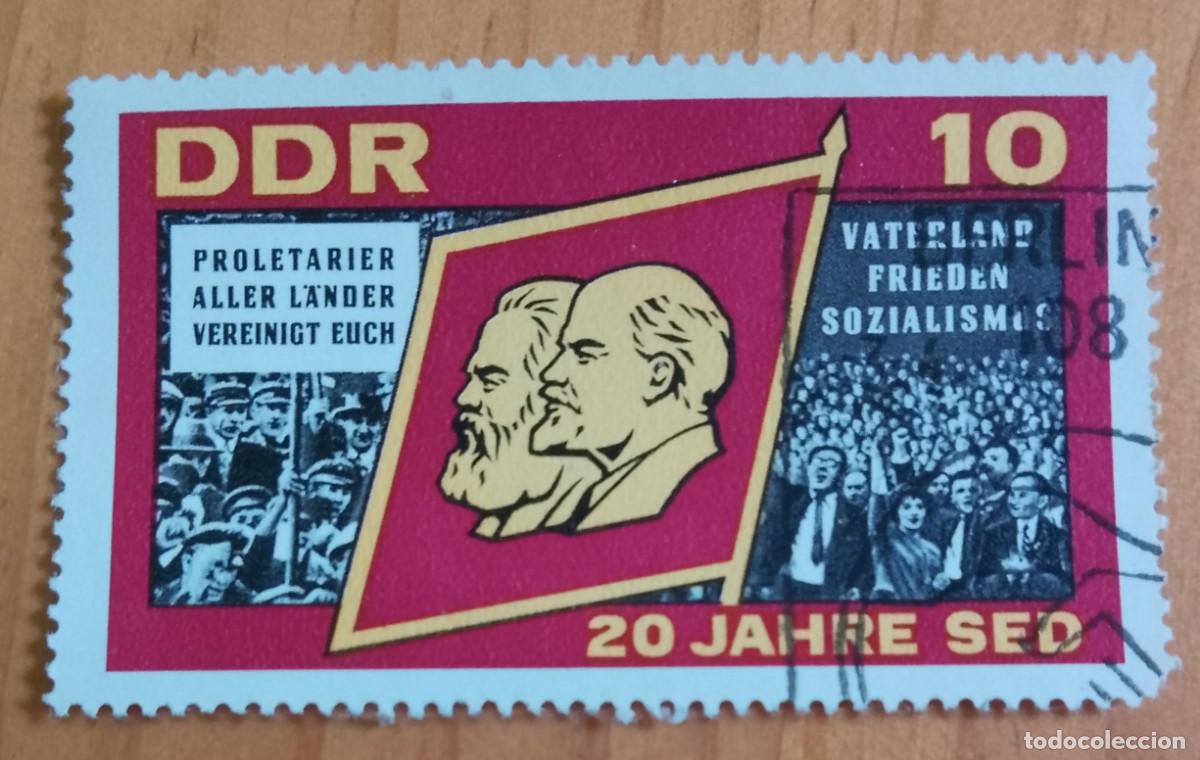 Sellos: ALEMANIA, DDR, RDA - V/F 10 - 20 A&Ntilde;OS DE SED - VER DESCRIPCI&Oacute;N