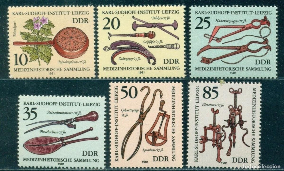 Sellos: ALEMANIA GERMANY 1981 6 STAMPS MNH HISTORIA DE LA MEDICINA HISTORY OF MEDICINE HISTOIRE DE MEDECINE