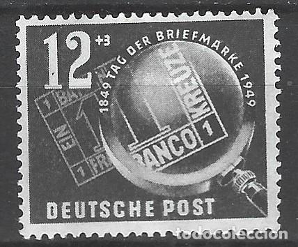 Sellos: ALEMANIA - ORIENTAL - 1949 - D&Iacute;A DE LOS SELLOS DE - DDR - RDA - MI: 225 - MNH