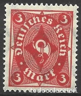 Sellos: ALEMANIA REICH - REP&Uacute;BLICA DE WEIMAR - 1922 - INFLACI&Oacute;N - 3 MARCOS - MNH