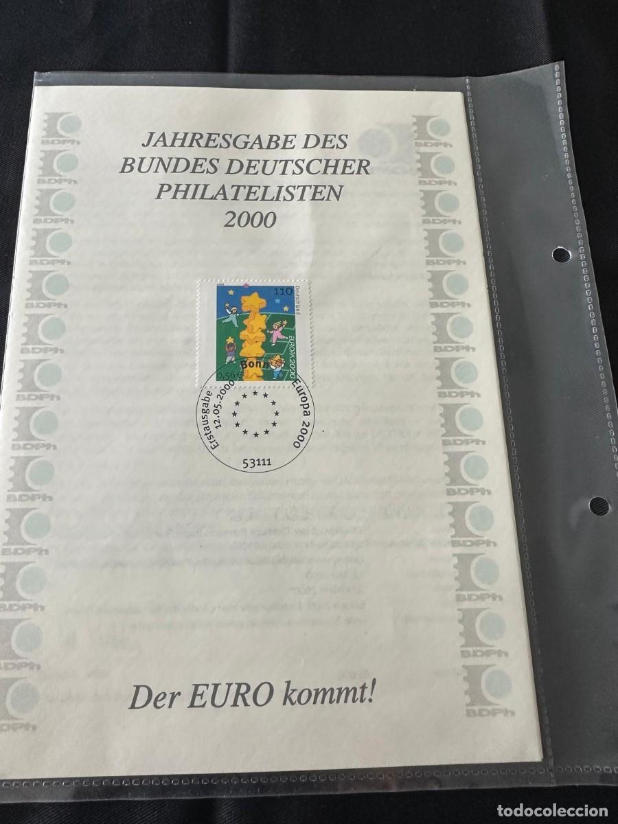 Sellos: HOJAS DE RECUERDO OFICIAL DE FED.ALEMANA DE FILATELISTAS DE 1979 HASTA 2000