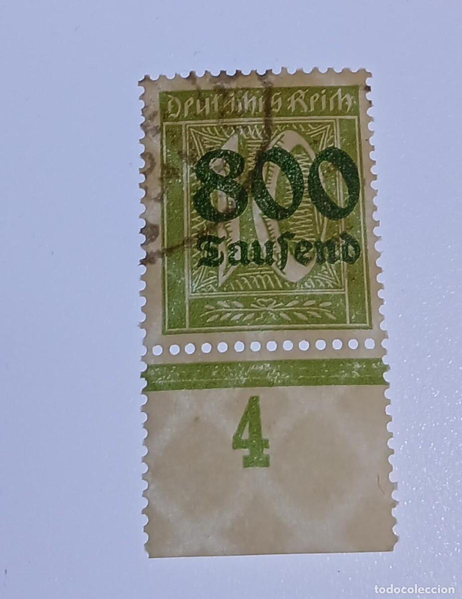 Sellos: M302 usado borde inferior de hoja