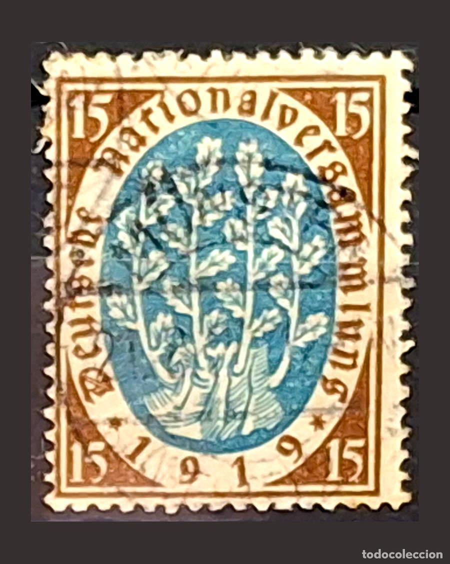 Timbres: Alemania - 15 Pfennig de 1919 - Deutsche Nationalversammlung