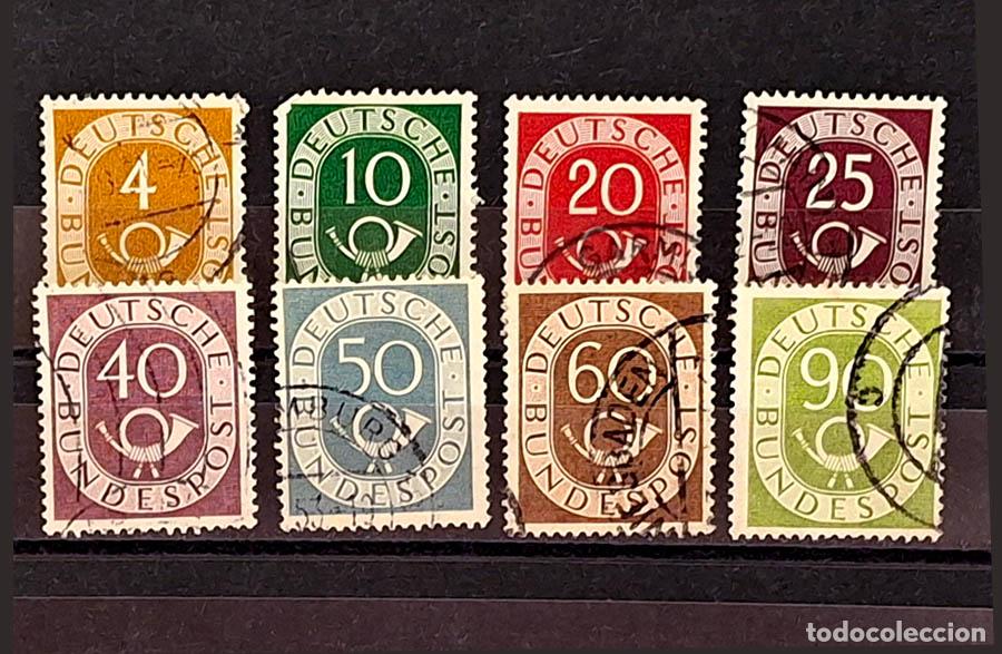 Timbres: 1951 - 8 sellos de Alemania - Deutsches Reich