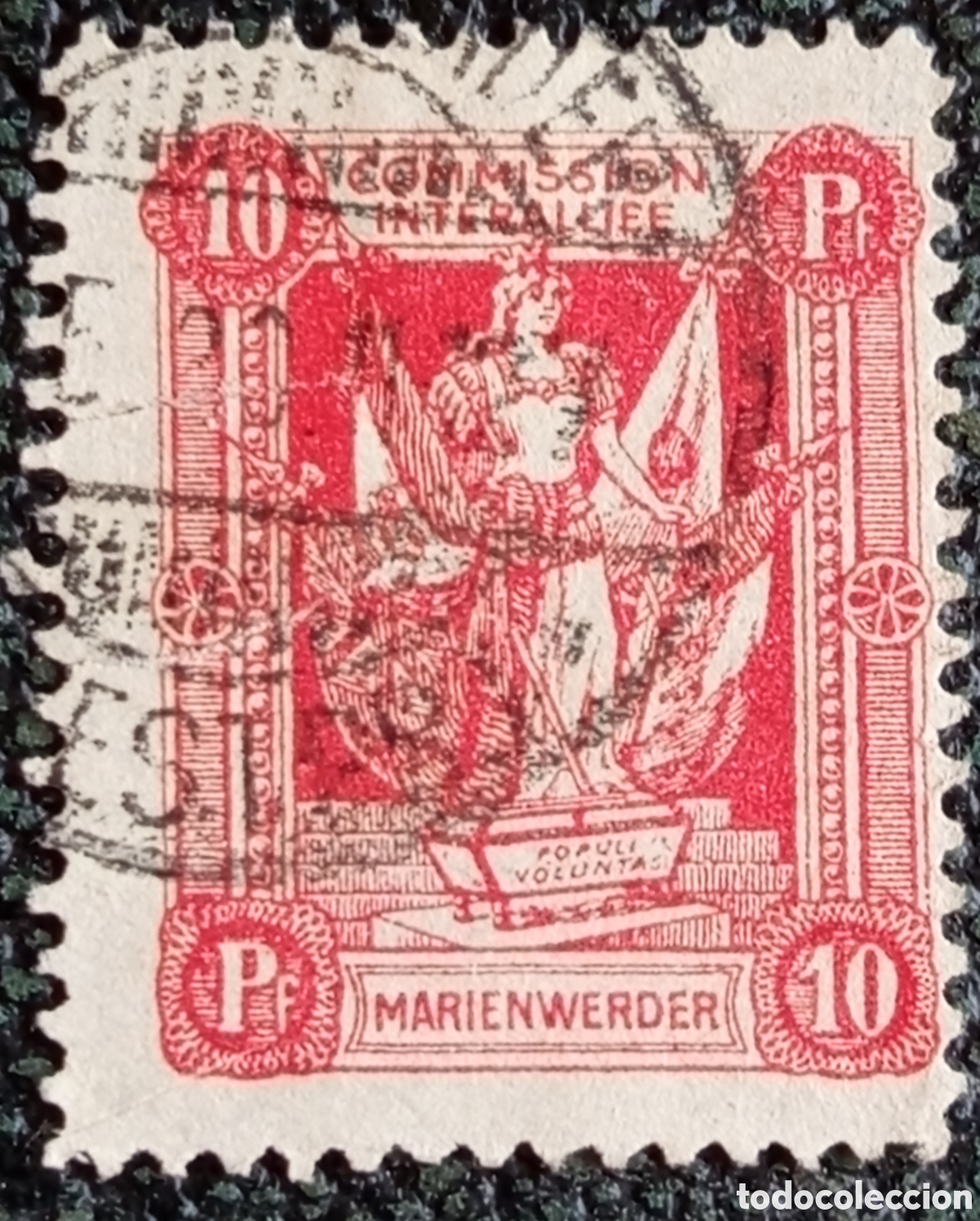 Sellos: Sello Plebiscito Marienwerder 1920 10pf Usado - Cat&aacute;logo Michel Nr. 2