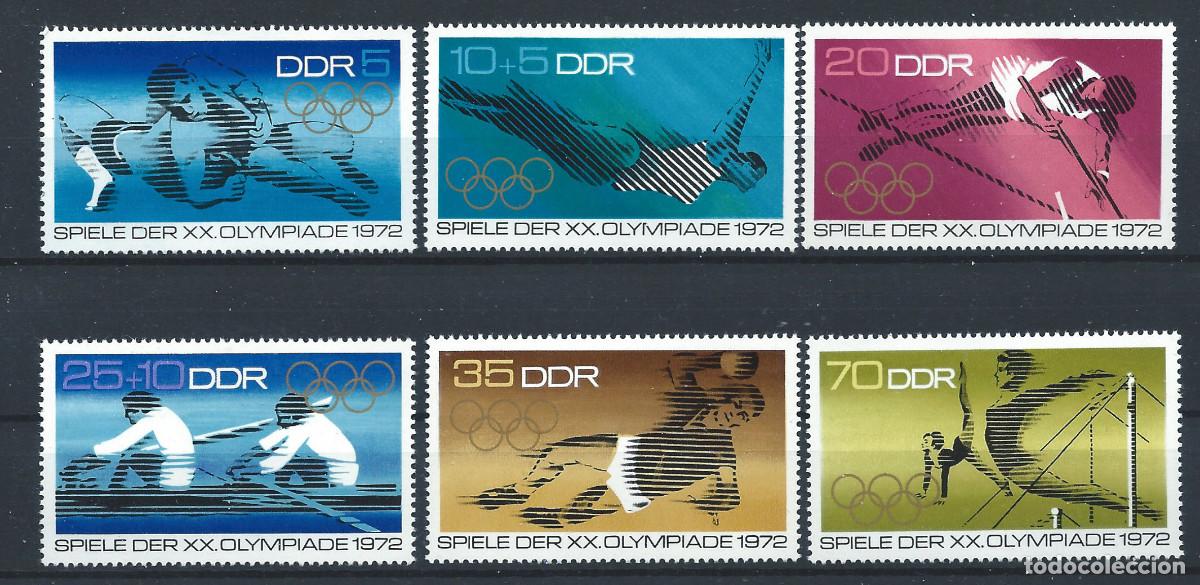 Sellos: Allemagne RDA N&deg;1440/45** (MNH) 1972 - J.O de Munich