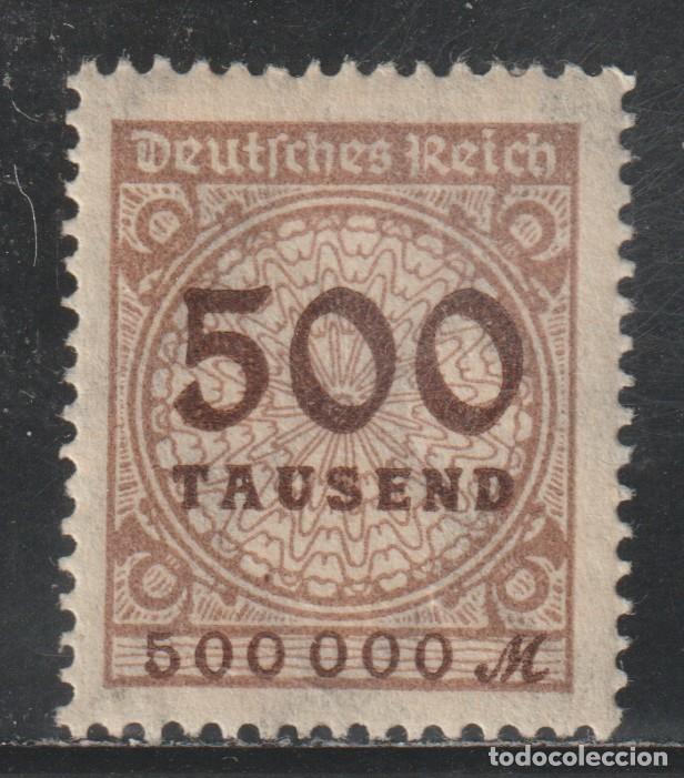 Sellos: ALEMANIA - REPUBLICA DE WEIMAR // YVERT 294 // 1923 ... NUEVO RASTRO DE FIJASELLOS