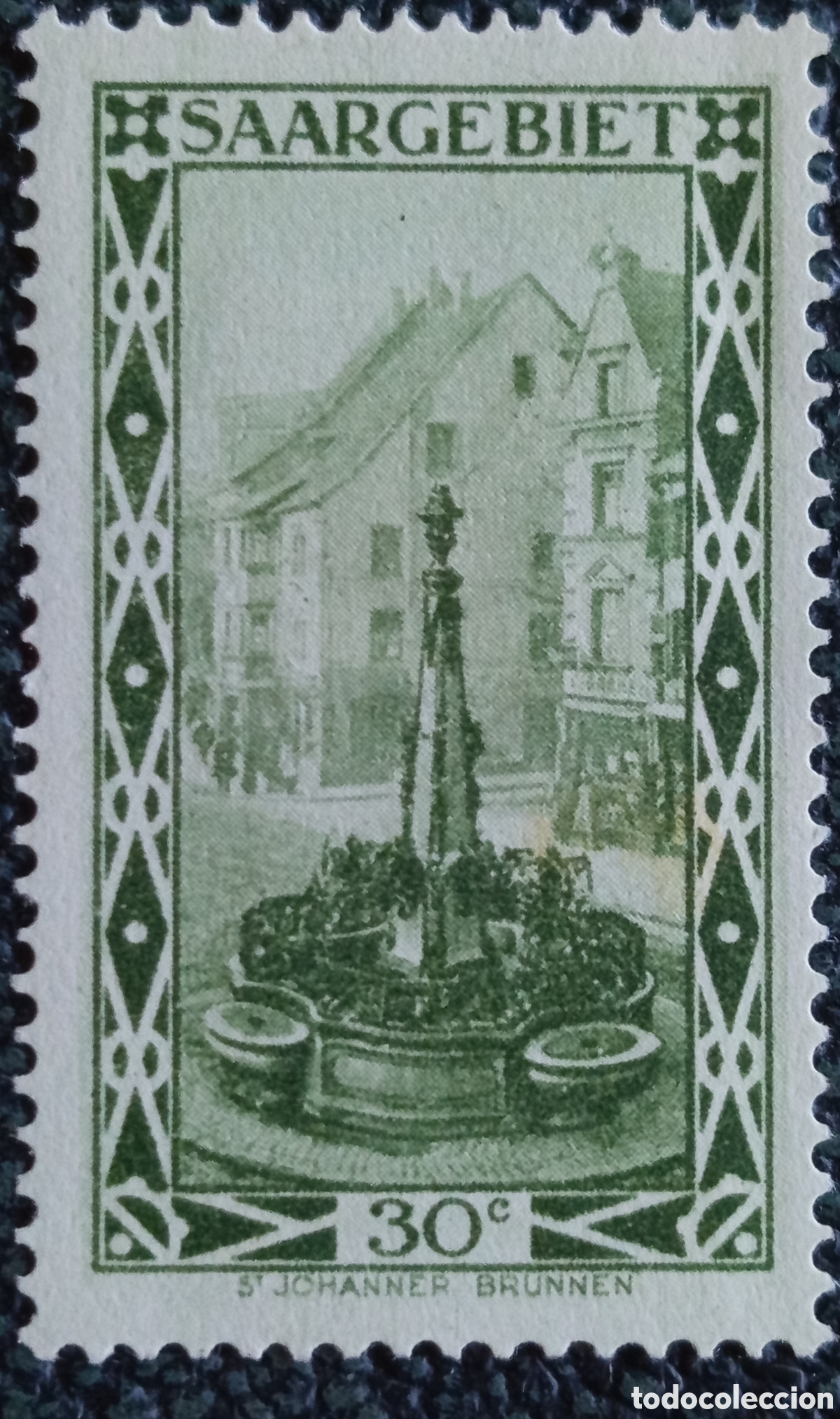 Sellos: Sello Sarre 1927 Fuente de San Juan 30c Saargebiet - Cat. Michel 112