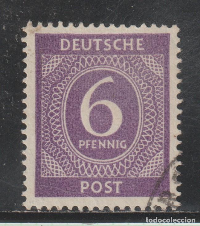 Sellos: ALEMANIA - ZONA ANGLOAMERICANA // YVERT 6 // 1946 ... USADO