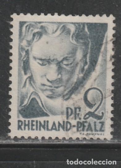 Sellos: ALEMANIA - ZONA FRANCESA RENANIA PALATINADO // YVERT 1 // 1947-48 ... USADO