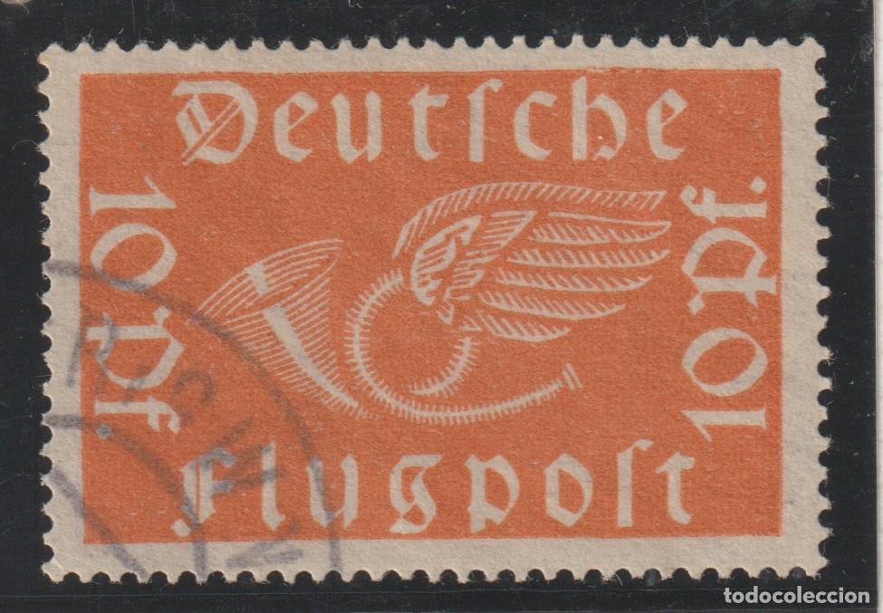 Sellos: ALEMANIA - TERCER REICH // YVERT 1 CORREO AEREO ZEPPELIN // 1919 ... USADO